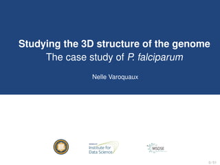 Studying the 3D structure of the genome
The case study of P. falciparum
Nelle Varoquaux
0 / 51
 