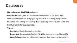 Comprehensive Overview of Cloud Storage and Database Services in Cloud ...