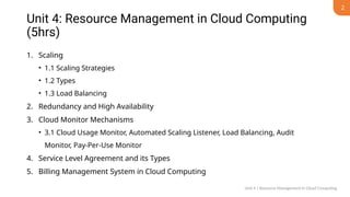 Comprehensive Resource Management in Cloud Computing: Scaling, Load ...