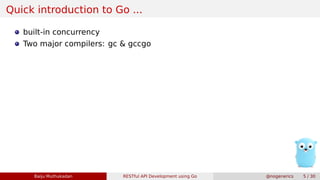 RESTful API Development using Go | PDF