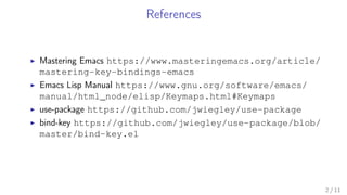 Emacs Key Bindings | PPT