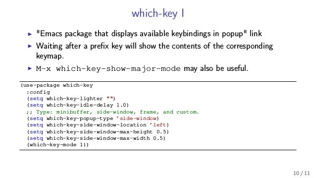 Emacs Key Bindings