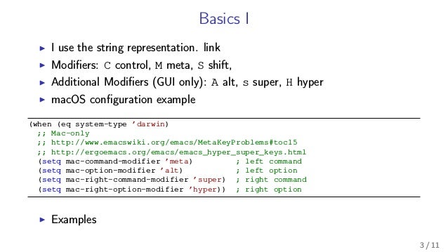 Emacs Key Bindings