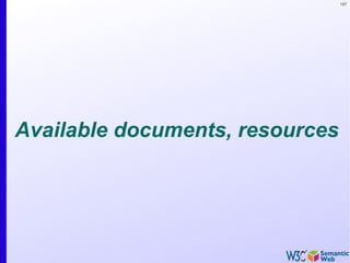 187
Available documents, resources
 