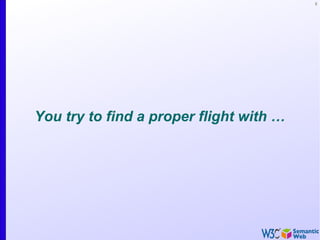 3
You try to find a proper flight with …
 