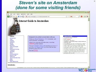 38
Steven’s site on Amsterdam
(done for some visiting friends)
 