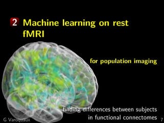 Machine learning for functional connectomes | PDF