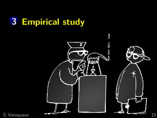 3 Empirical study
G Varoquaux 15
 