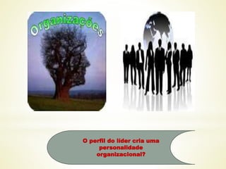 O perfil do líder cria uma
personalidade
organizacional?
 