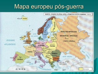 Mapa europeu pós-guerra 