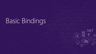 Basic Bindings
 