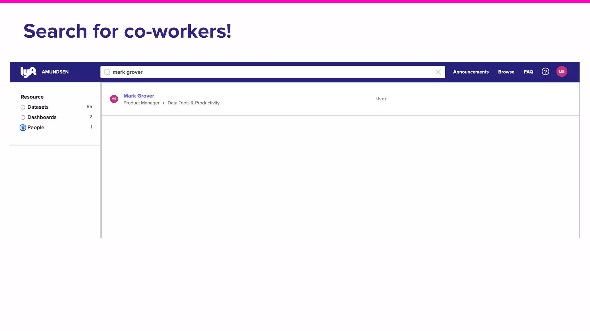Search for co-workers!
 