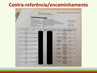 Contra-referência/encaminhamento
 