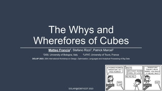 [DOLAP2023] The Whys and Wherefores of Cubes