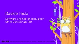 2
Davide Imola
Software Engineer @ RedCarbon
CM @ Schrödinger Hat
 