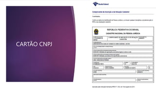 CARTÃO CNPJ
 