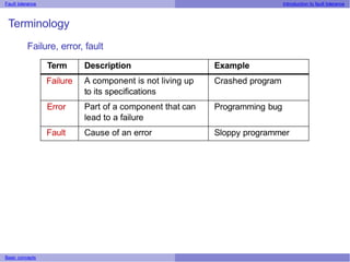 Fault Tolerance in Distributed System | PPTX