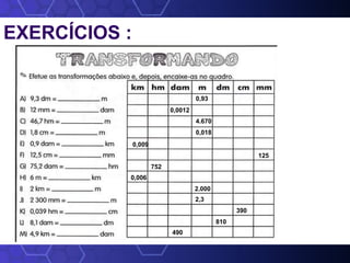 EXERCÍCIOS :
0,93
0,0012
4.670
0,018
0,009
125
752
0,006
2.000
2,3
390
810
490
 