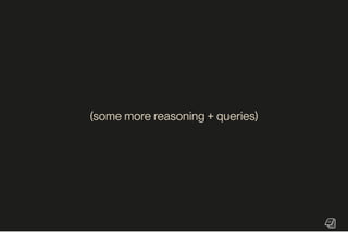 (some more reasoning + queries)
 