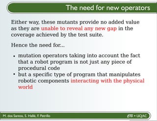 Mutation Testing for Industrial Robotic Systems (FMAS 2025) | PDF