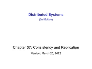 Consistency and Replication in Distributed Systems: Models and ...