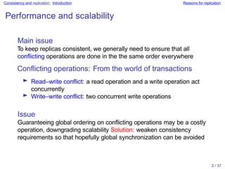Consistency and Replication in Distributed Systems: Models and ...