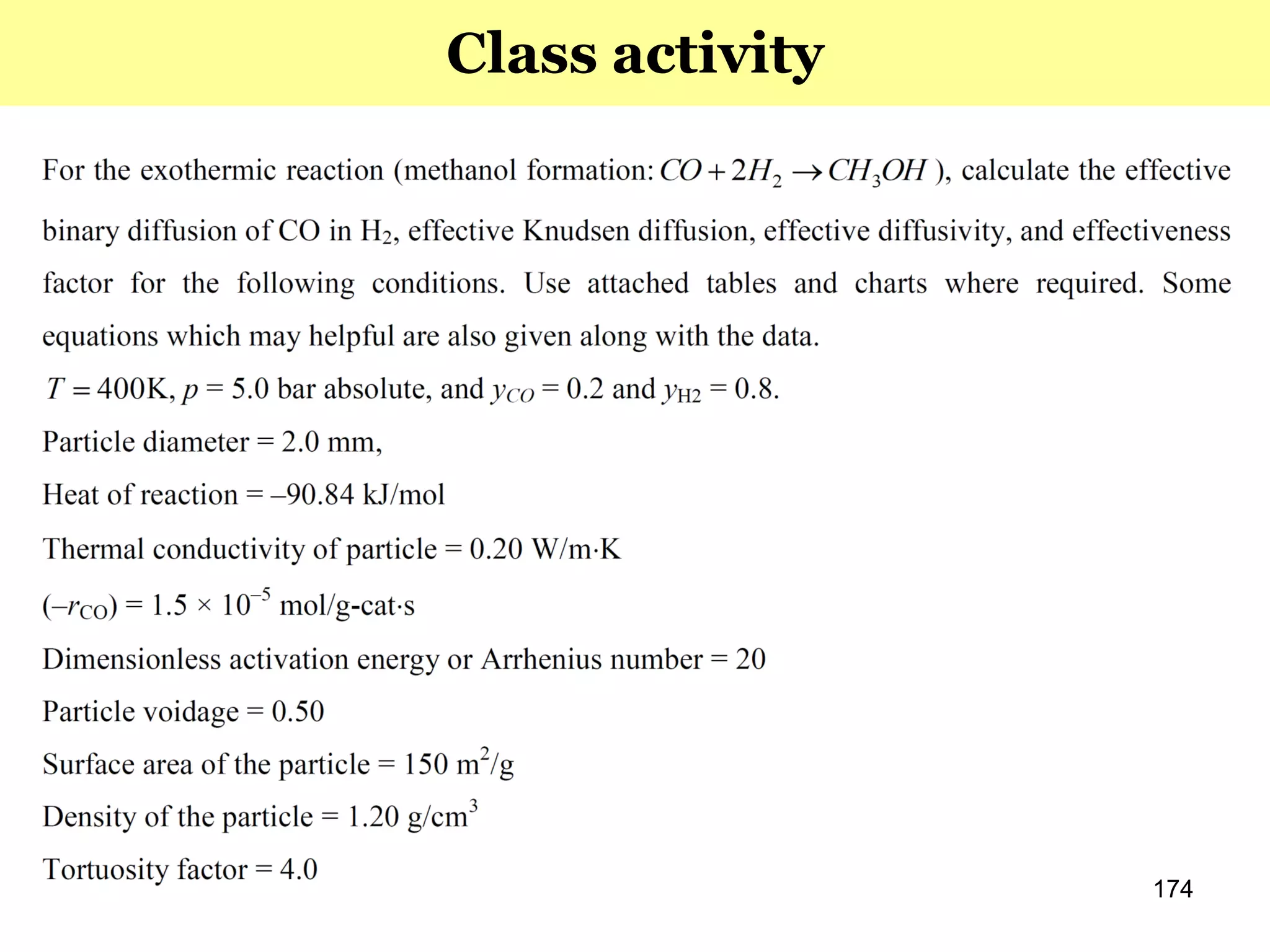 174
Class activity
 