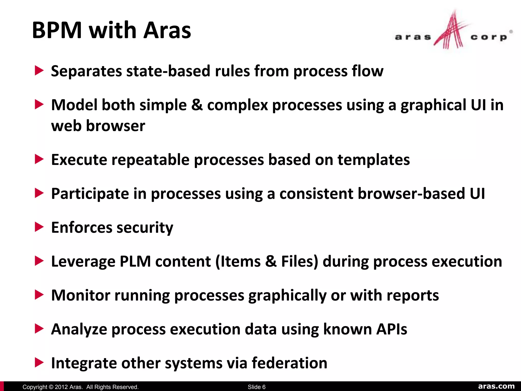 Aras Custom Business Process Management | PDF