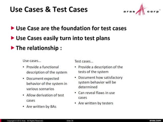 Aras and Developing Deployment Use Cases and Requirements | PDF