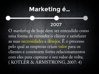 Marketing é…
2007