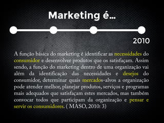 Marketing é…
2010
 