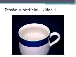 Tensão superficial - vídeo 1
 