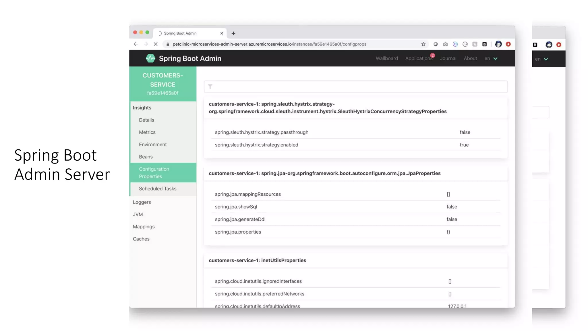 Spring Boot
Admin Server
 