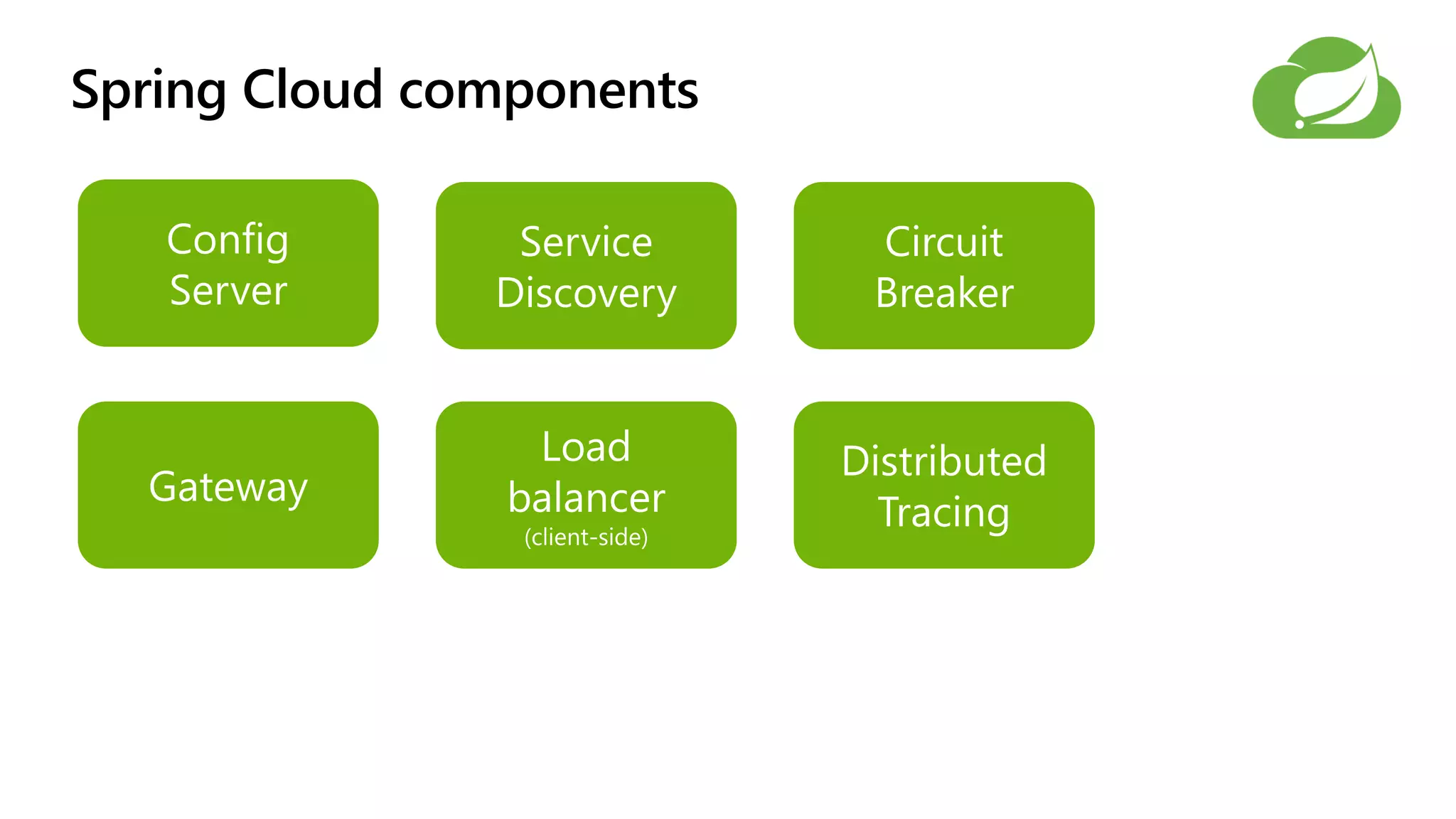 Spring Cloud components
 
