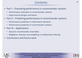 Performance prediction and evaluation in Recommender Systems: an Information Retrieval perspective