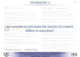 Performance prediction and evaluation in Recommender Systems: an Information Retrieval perspective