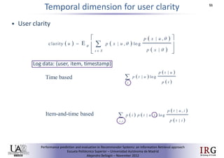 Performance prediction and evaluation in Recommender Systems: an Information Retrieval perspective