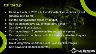 Secure your Secrets and Settings in ColdFusion | PDF