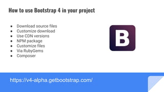 Slides bootstrap-4 | PDF | Web Design and HTML | Internet
