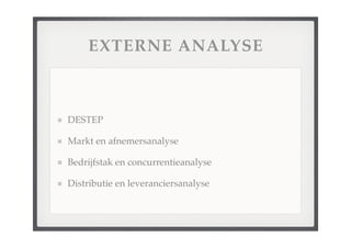 College Strategische Analyse