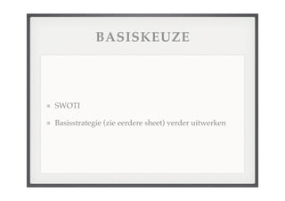 College Strategische Analyse