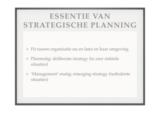 College Strategische Analyse