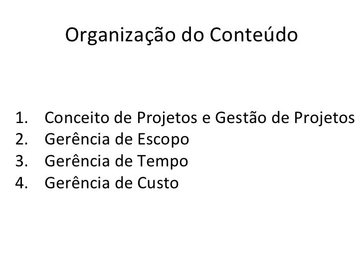 Curso de gestao de projetos sp