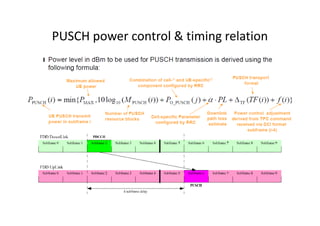 PUSCH power control & timing relation
 