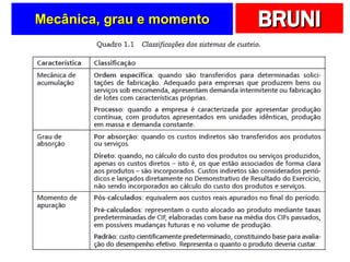 Mecânica, grau e momento 