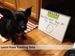 Learn from Tracking Data 
http://www.dogshaming.com  