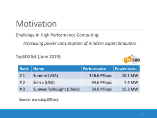 Exploring performance and energy consumption differences between recent ...