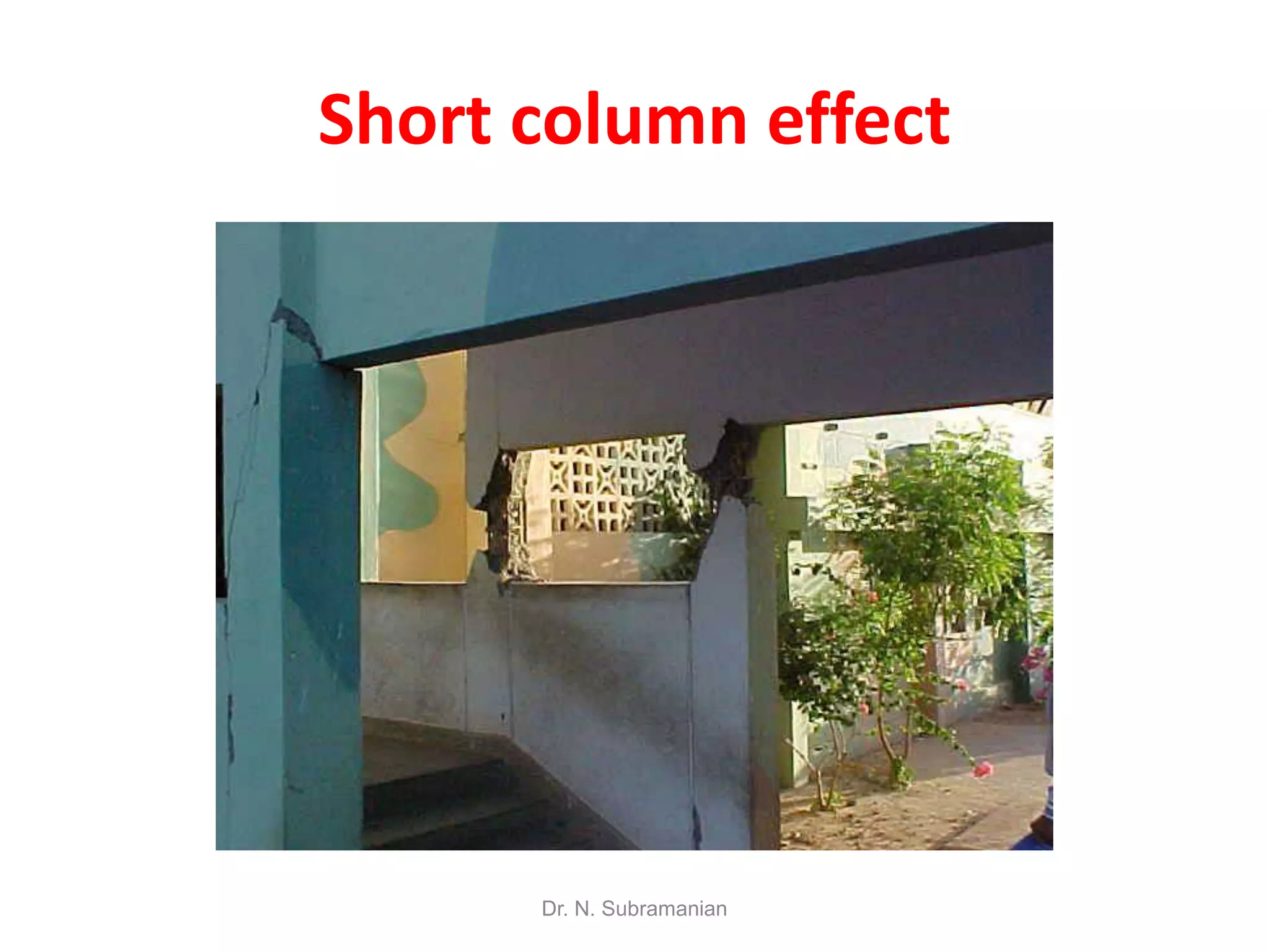 Short column effect




      Dr. N. Subramanian
 