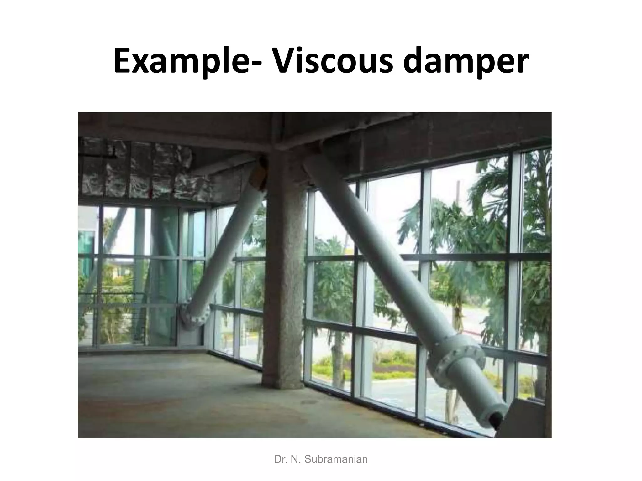 Example- Viscous damper




        Dr. N. Subramanian
 