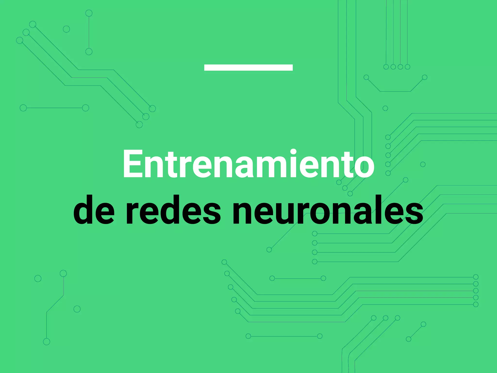 Entrenamiento
de redes neuronales
 
